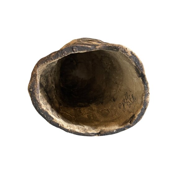 Eagle Sculpture Handmade Art Pottery Signed By Artist - Picture 6 of 8